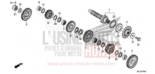 TRANSMISSION (COUNTERSHAFT) (NC700XD/750XD) NC700XDE de 2014
